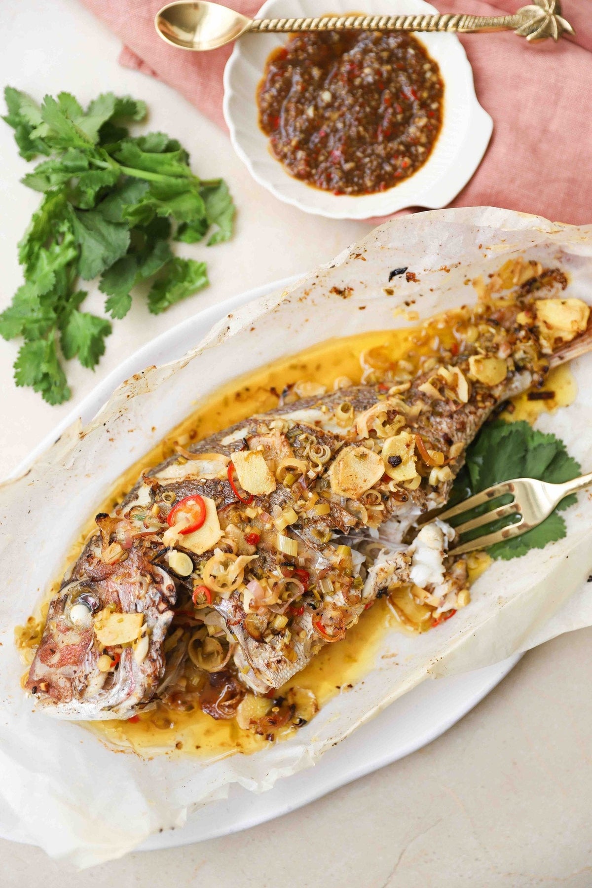 Lemongrass & Ginger Baby Snapper